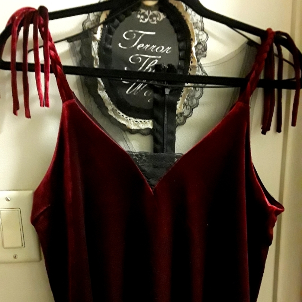 Vintage Velvet spiderweb top